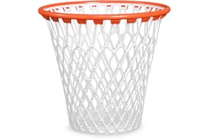 Balvi Wastebasket Basket – Fun Basketball Hoop Design Trash Can, Durable ABS Plastic, Ideal for Home or Office, Perfect Gift for Sports Enthusiasts, Measures 12.6 x 12.6 x 12.09 inches – Papelera