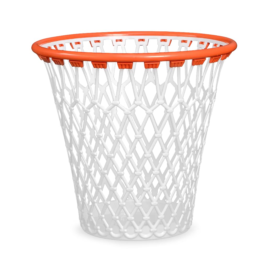Balvi - Basket wastebasket Quirky design for basketball fans. Made in very strong plastic. White co