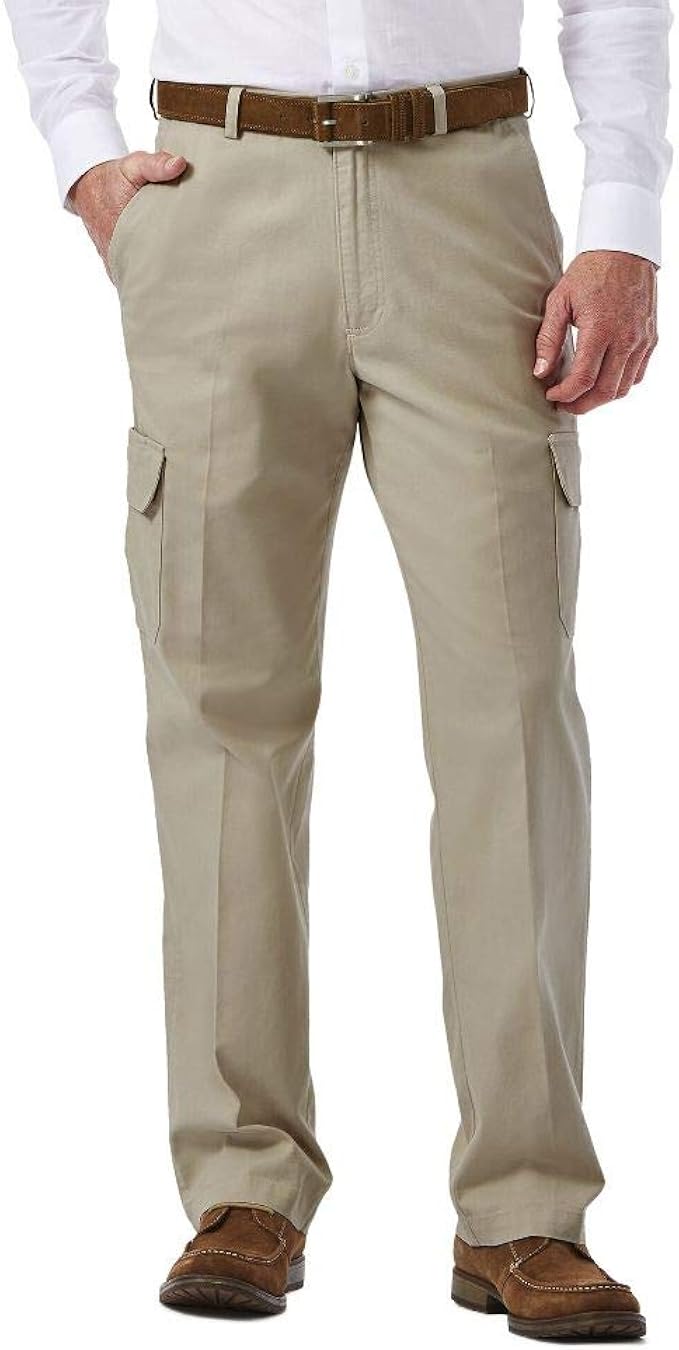mens stretch waist cargo pants