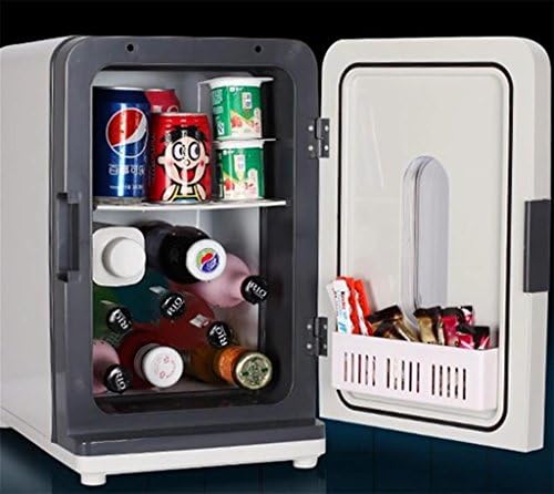 LonVe 18L Dual-Core Car Refrigeration, Car Home Refrigerator Freezer Cooler For Cosmetics Red Wine Food Cold Drink, 27 * 36 * 43cm, Power 60W