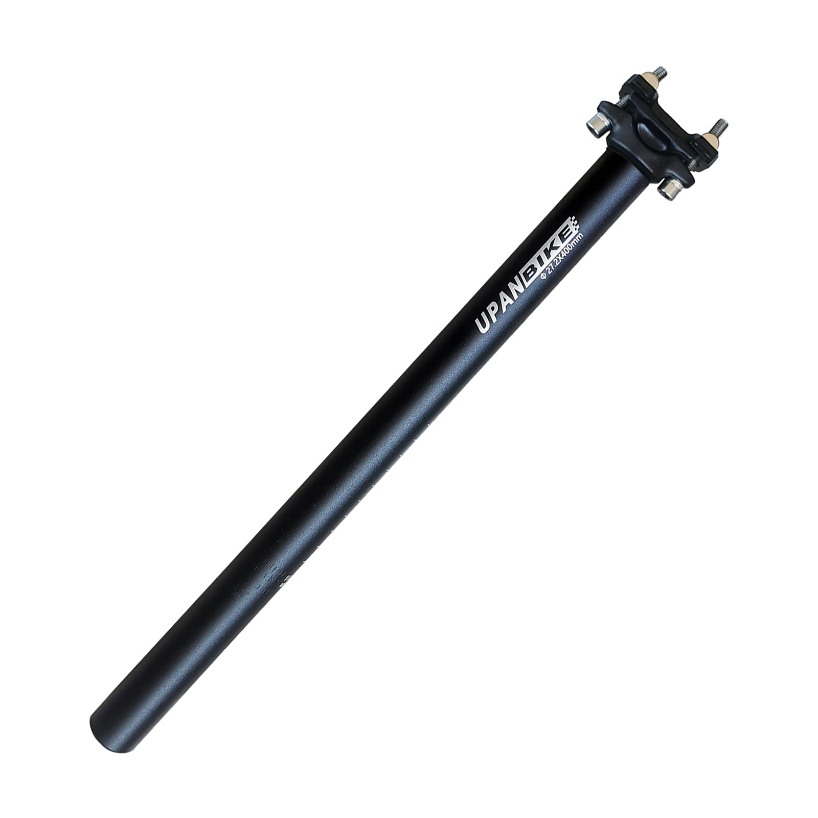 UPANBIKE Bike Seatpost Aluminum Alloy φ25.4 28.6 27.2 30.9 31.6mm*400mm Extender Length Seat Post for Mountain Bike(Black φ27.2mm)