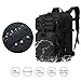 LeisonTac Military Tactical Backpack, Hydration Back Pack, 3 Day Assault Pack, Camping Rucksack with ISO Standard, 42L (Black)