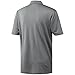 adidas Golf Men's 2-Color Stripe Polo, Grey Three /White, Large