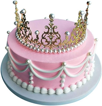 Amazon Com Panda Legends Gold Crown Style Pretend Cake Decoration