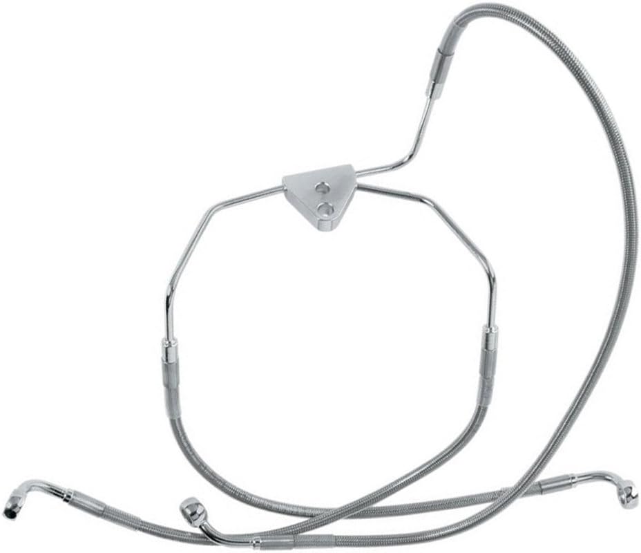 Hill Country Customs +6" Over Stock Front Stainless Braided Brake Line for 1996-2007 Harley Touring models - HC-401193