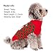 KYEESE Red Dog Sweater Turtleneck Dogs Sweaters with Snowman Knit Pullover Warm Dog Clothes for Holiday
