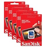 5 Pack Sandisk 8GB 8 GB SD SDHC Class 4 Flash Memory Card