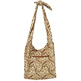 kilofly Large Bohemian Hippie Cloth Crossbody Shoulder Bag, Adjustable Strap