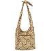 kilofly Large Bohemian Hippie Cloth Crossbody Shoulder Bag, Adjustable Strap