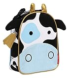 Skip Hop Zoo Kids Insulated Lunch Box, Cheddar Cow, Blue