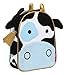 Skip Hop Zoo Kids Insulated Lunch Box, Cheddar Cow, Blue