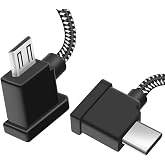 0.5FT Micro to USB C Remote Controller Cable for IPhone 17/16/15 Pro Max,DJI Mavic Mini/Mini SE/Mavic 2 Pro/Zoom/Mavic Air/Pro/Spark,DJI Drone to Tablet Cable OTG Data Cord Accessories USB C Connector