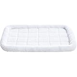 Amazon Basics Faux-Sherpa Padded Bolster Pet Bed