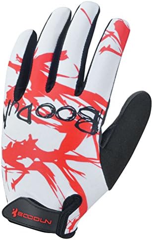 Timeiya Cycling Gloves with Shock-absorbing Pad Full Finger Bike Gloves Bicycle Gloves
