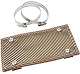 Design Engineering 010453 Titanium Pipe Shield - Exhaust Heat Shield, 4