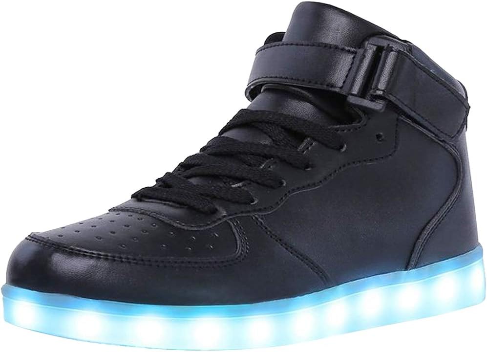 High Top LED Light Up Shoes USB Charging Sneakers for Men Women