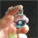 Pokemon Crystal Poke Ball Night Light Ring LED Keychain with Soft Cleaning Cloth (Charizard)