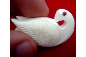Hand-carved Swan Tuning Bead for Sitar & Tanpura. Camel Bone. Beautiful!