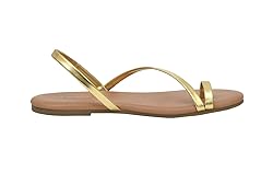 CUSHIONAIRE Women's Catalina toe ring Sandal with