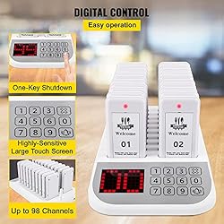 VEVOR Restaurant Pager System 20 Coasters Max 98