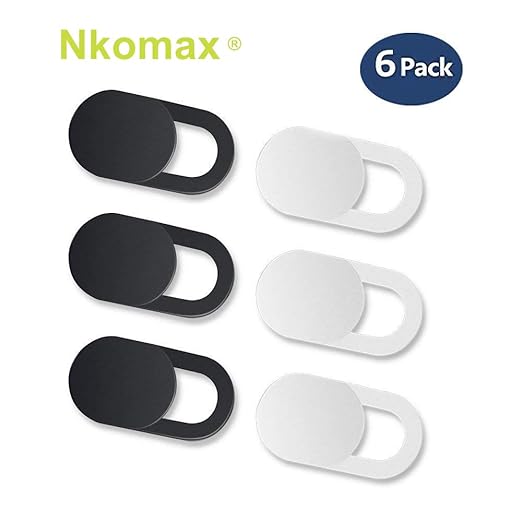 Webcam Abdeckung Laptop, Webcam Cover 0.027 Ultra dünne passt Echo Spot Smartphones Tablets Macbooks Computer(6 packs)