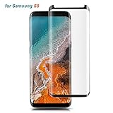 Celltronics Galaxy S8 Screen Protector, Samsung S8 Screen Protector [Tempered Glass] [Full Coverage] [Case Friendly] for Samsung Galaxy S8 (Black)