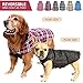 Kuoser Warm Dog Coat, Waterproof Dog Coats for X-Small Dogs, Adjustable Durable Doggie Winter Jacket Reversible Cozy Puppy Cold Weather Apparel from Small to Large Breed, Red XS