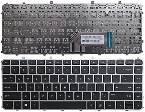 GZEELE Keyboard for HP envy4 1004 1008 1128 1000 1247 envy 6 1015 1214TX Envy4-1005TX 1005 1220 1218 1024 1006 1237 1228 1004TX 1040 1214 Laptop Keyboard US with frame Silver