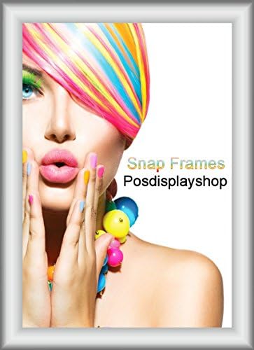 BHMA Ltd PAIR OF A2 SNAPFRAMES - Poster Display Snap Frame 25mm Silver Anodised Frame - QTY 2. Code APF2 x 2