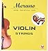 Merano 1/2-1/4 Size Violin String Set (G-D-A-E) + Extra E String ~ Beginner, Student, Replacement