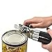XINHUOKIT Can Opener-Commercial Can Opener-Professional Portable Can Opener-Stainless Steel Can Opener-Easy to Rotate Knob&Ergonomic Anti-skid Handle (black) (black1)