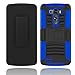 LG G3 Case (5.5 inch), Zenic(TM) Hybrid Dual Layer Armor Defender Full-Body Protective Case Cover with Kickstand & Belt Clip Holster Combo for LG G3 (Dark Blue)