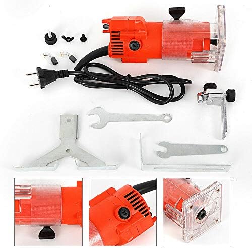 Electric Hand Trimmer Wood Laminate Palm Router Joiners Tool Cutter Trim Router Wood Working 0.25'' 300W
