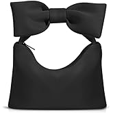 Handbag for Women, Satin Evening Bag, Bow Tie Tote Bag for Wedding, Prom, Parties(Style 363)