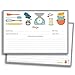 Neatz Chef's Recipe Cards - 50 Double Sided Cards, 4x6 inches. Thick Card Stock