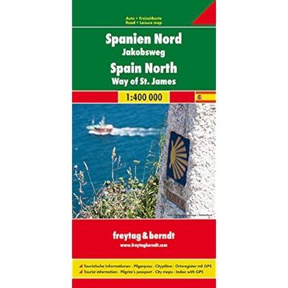 España Norte. Camino de Santiago 1:400.000 mapa de carreteras. Freytag & Berndt. (Auto karte)