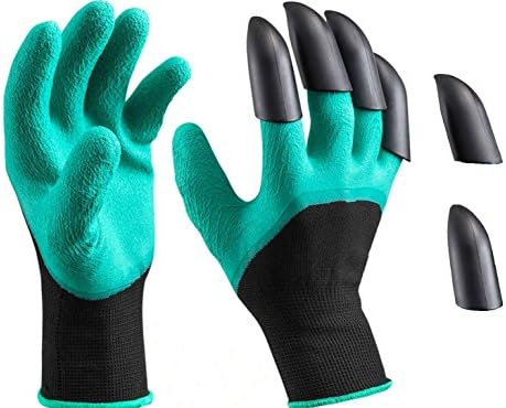 Garden Genie Gloves,garden claw gloves garden genie gloves with right hand sturdy claws Safe for rose pruning,Digging &amp; Planting(1 pair)