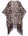 Women's Floral Kimono Cover Up Lightweight Leopard Chiffon Beachwear for Bikini Bathing Suit Cardigan and Swimwear(One Size,Leopard)