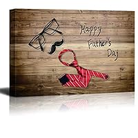 Canvas Wall Art Father's Day Theme Canvas Prints Home Artwork Decoration for Living Room Bedroom - 12x18 inches