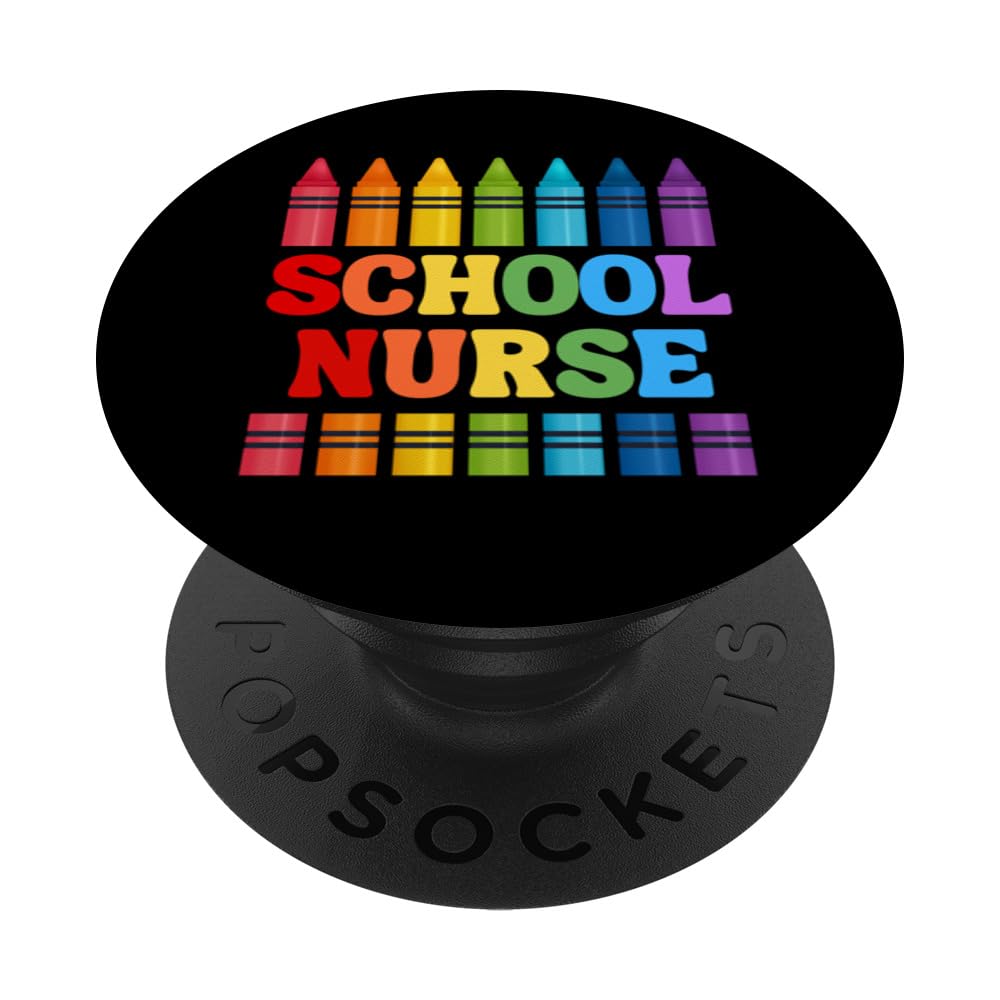 School Nurse Crayon Back to School PopSockets Swappable PopGrip
