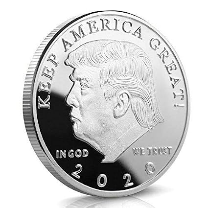 The Official Donald Trump Commemorative Coin Eagle Commemorative Novelty Coin 45th President Of The United States Of America Certificate Of - 