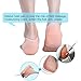 Sumifun Gel Height Increase Heel Sleeves, Relieve Foot Cracked Pain Skin Care Protector Socks, Invisible Increase Insole with Height 2.5cm