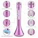 Tencoz Kids Microphone, Wireless Bluetooth Karaoke Microphone with Controllable LED Lights, Portable Handheld Karaoke Speaker Machine Gift Birthday Home Party for 4+ Years Old Teens Girl Boys