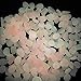 Whonline 200 Pcs Artificial Pink Glow Pebble for Garden Decoration