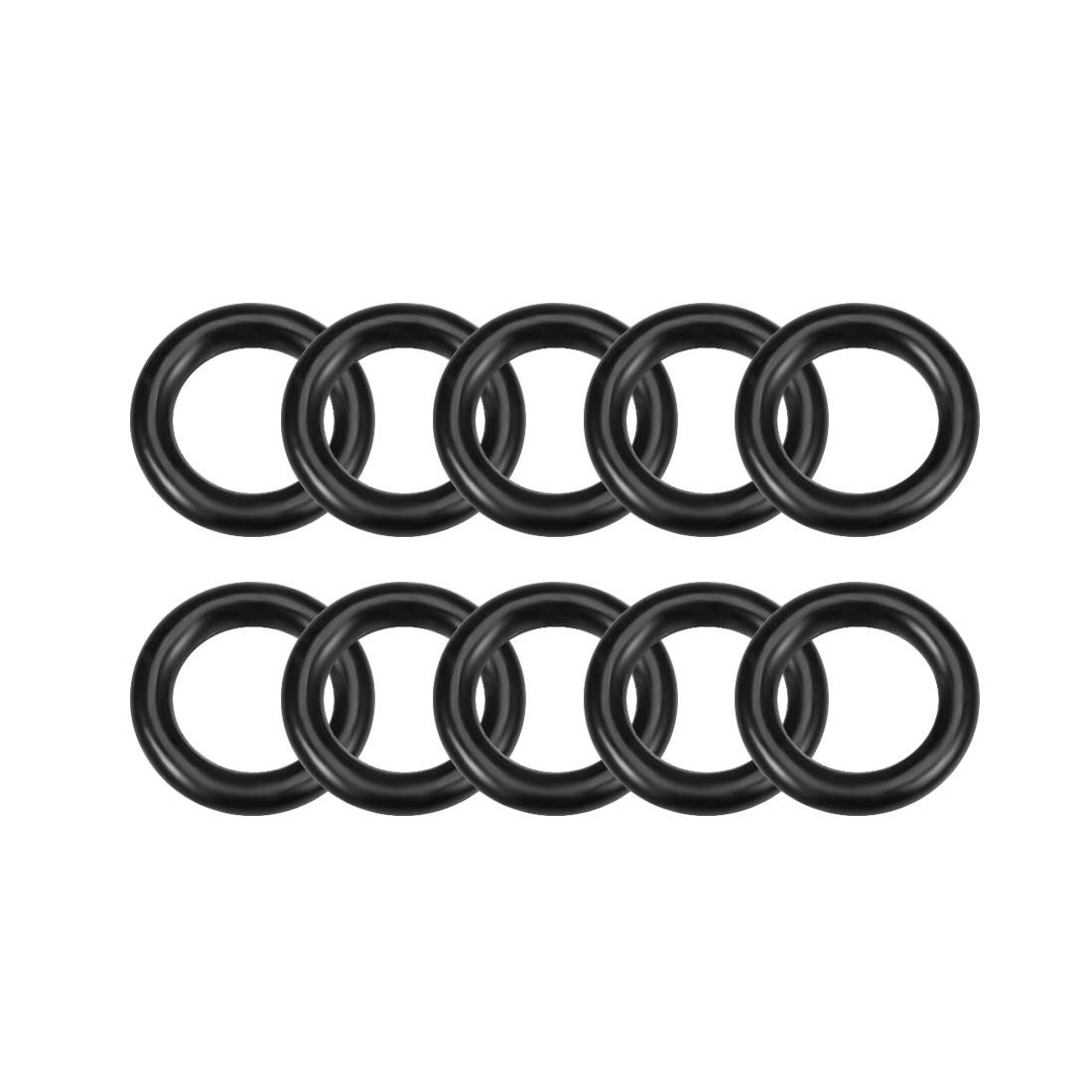 sourcing map Nitrile Rubber O-Rings 8mm OD 5mm ID 1.5mm Width, Metric Nitrile Rubber Sealing Gasket for Automotive Machine Plumbing, Pack of 10