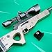 LLAMEVOL Gun Keychain for Men Fort-Nite Scar Guns Toys Heavy Shotgun Model Alloy Metal Assault Rifle Keychain Game Party Supplies Collection Gift for Boys