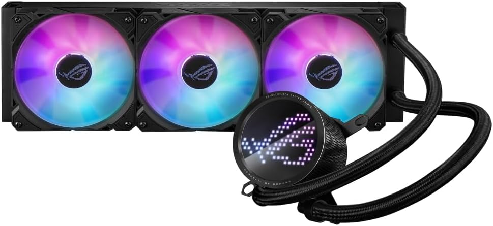 ASUS ROG Ryuo III 360 ARGB AIO Liquid CPU Cooler Asetek 8th Gen Anime Matrix LED