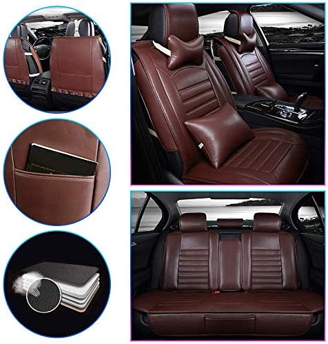 カスタムカーシートカバーフルセットpuレザーフロントまたはリアシートカバー車のクッションカバー