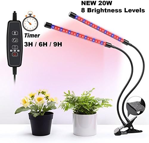LED Grow Light Kit RGB fixture with clamp (grow light blue, red and purple)