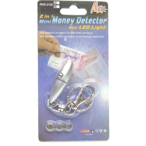 Llavero Detector de Billetes Falsos por Luz de Ultravioleta ENVIO GRATIS!